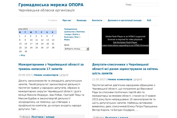 WordPress website example screenshot