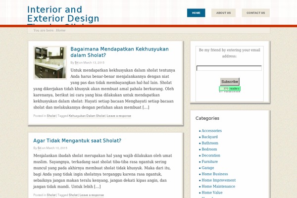 Retro-fitted theme site design template sample