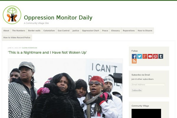 oppressionmonitor.us site used Misty Lake