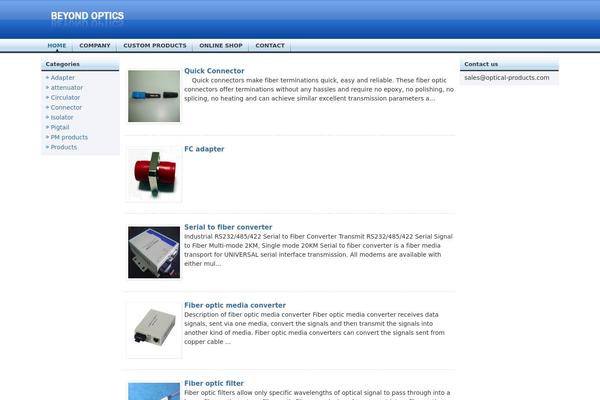 optical-products.com site used Iblue