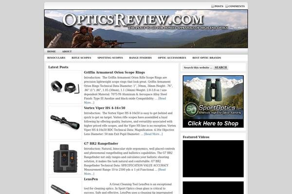 opticsreview.com site used Sleek