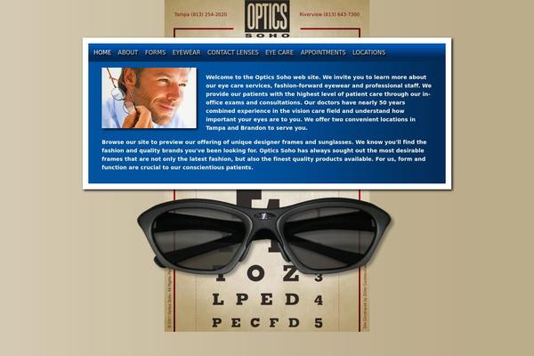 optics theme websites examples