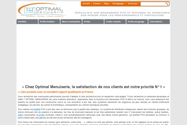 optimal-menuiserie.fr site used Wem