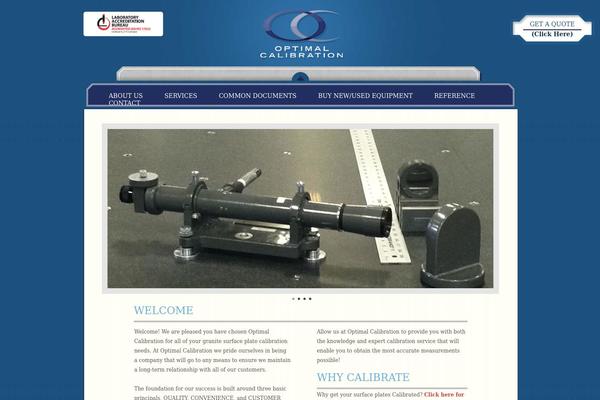 optimalcalibration.com site used Optiaml-calibration