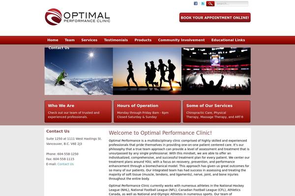 optimalperformanceclinic.ca site used Optimalperformance