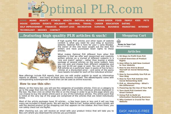 optimalplr.com site used Optimalplrflatwidest