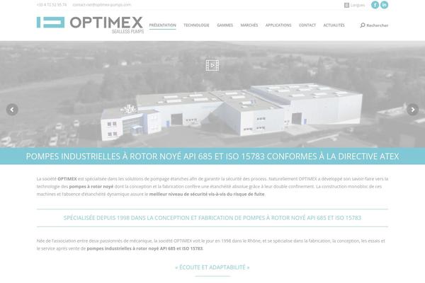 optimex-pumps.fr site used Optimex