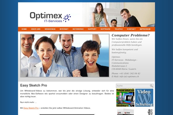 optimex.ch site used Optimex