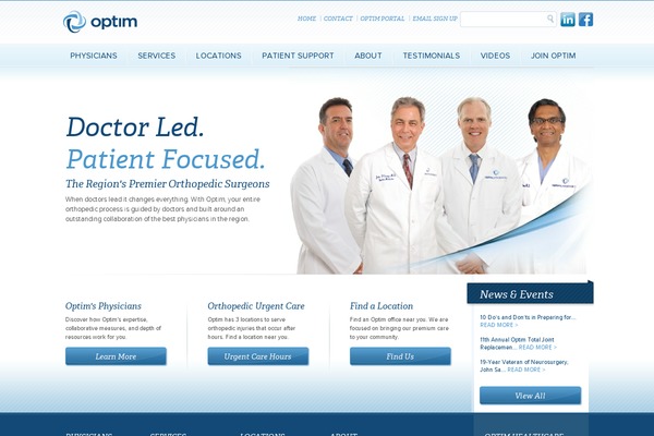 optimhealth.com site used Hjs-blocks