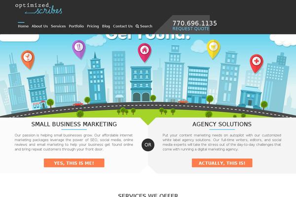 optimizedscribes.com site used Theme1578