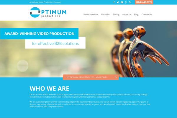 Optimum theme site design template sample