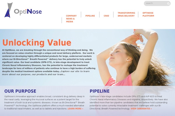 optinose.com site used Optinose