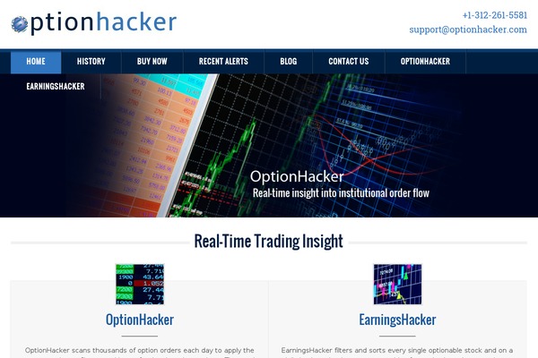 optionhacker.com site used Optionhacker_responsive