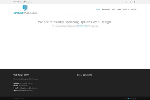 optionswebdesign.com site used Web
