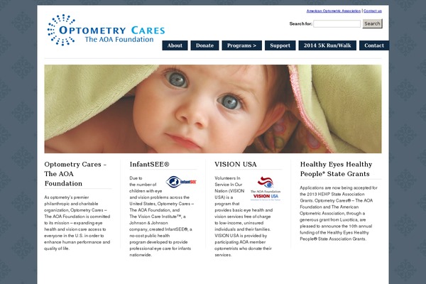 optometryscharity.org site used Optometryscharity