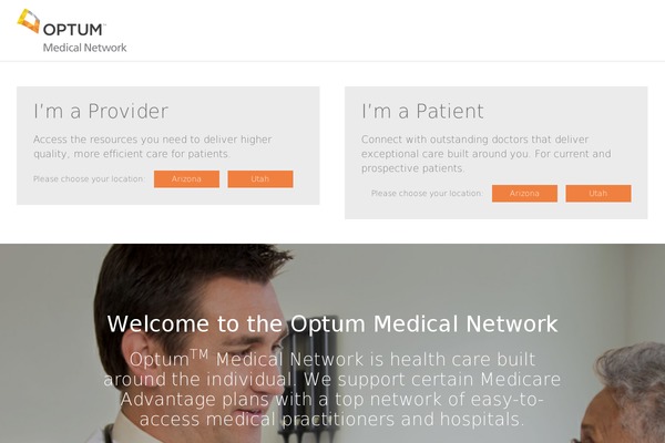 optummedicalnetwork.com site used Optum