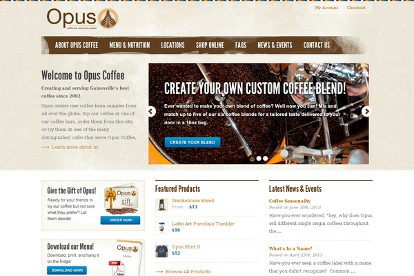 opuscoffee.com site used Opus-coffee