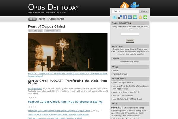 opusdeitoday.org site used Modern Style