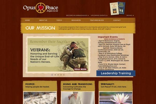 opuspeace.org site used Opuspeaces-themewp