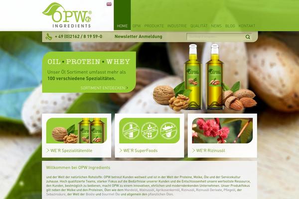 opw-ingredients.com site used Opw-theme