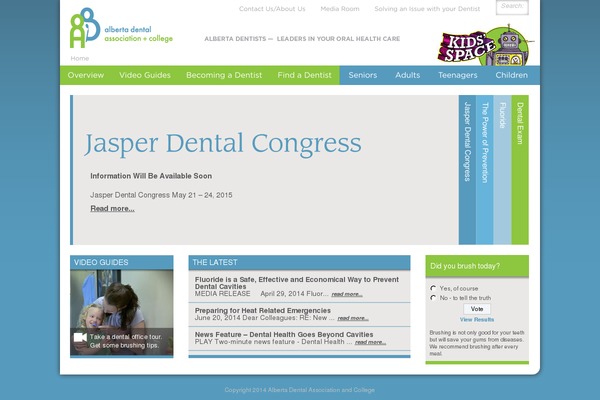 oralhealthalberta.ca site used Adarefresh