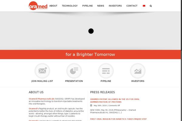 oramed.com site used Shiksite