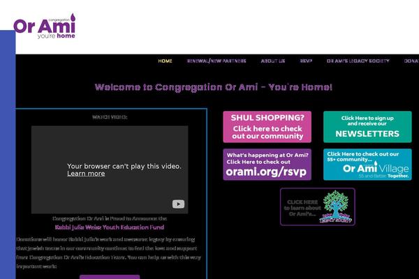 orami.org site used Themify-simple-child