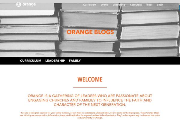 orangeblogs.org site used Divi-child-orange-leaders