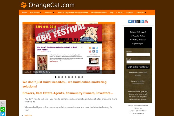 orangecat theme websites examples