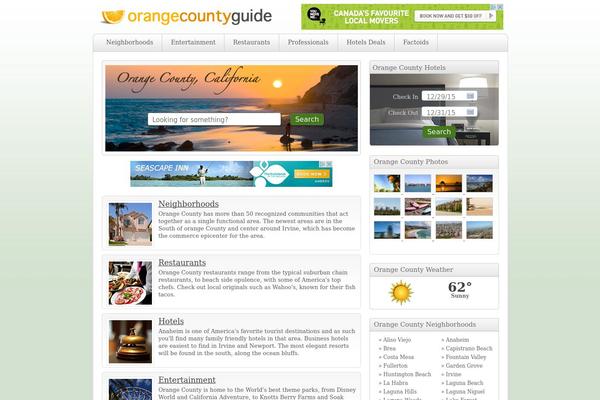 orangecountyguide.com site used Gradient-green