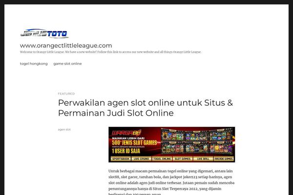 Twenty Sixteen theme site design template sample