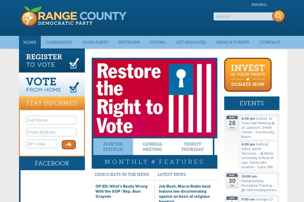 orangefldemocrats.com site used Orange-county-democrats