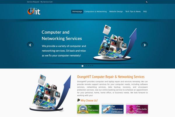 orangehit.com site used Orangehit-theme