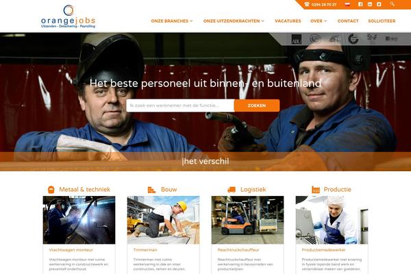 orangejobs theme websites examples