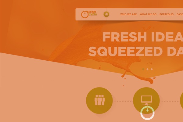 Orange theme site design template sample