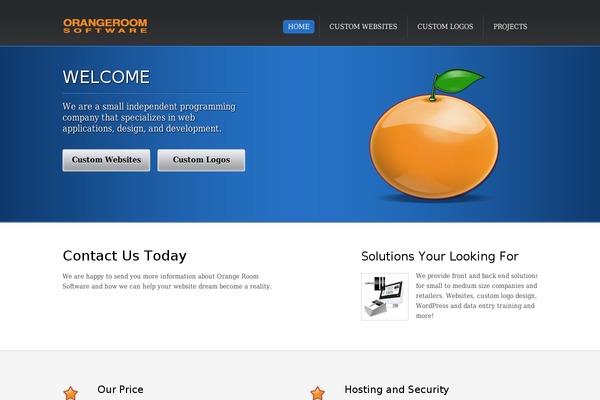 orangeroomsoftware.com site used Wp-ors-material-design