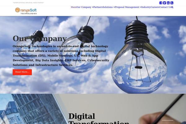 orangesofttech.com site used X | The Theme