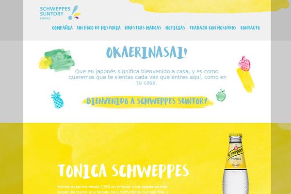 Schweppes theme site design template sample