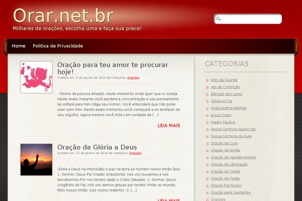 orar.net.br site used Anticoncepcionais