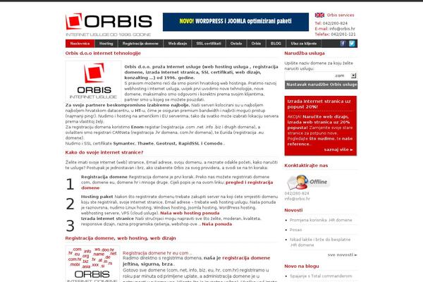 orbis.hr site used Orbis_2012