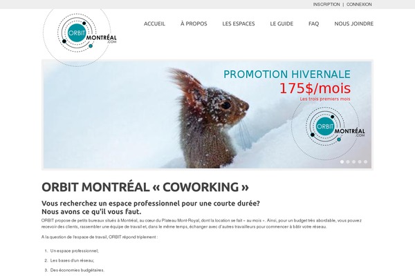 orbitmontreal.com site used Aquitainetheme