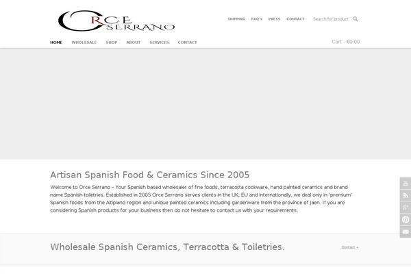 orceserranohams.com site used Restaurant and Cafe