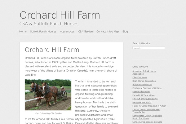 orchardhillfarm.ca site used SemPress