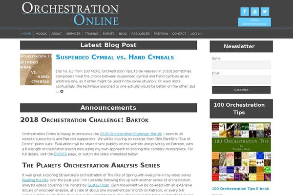orchestrationonline.com site used Orchestration-online