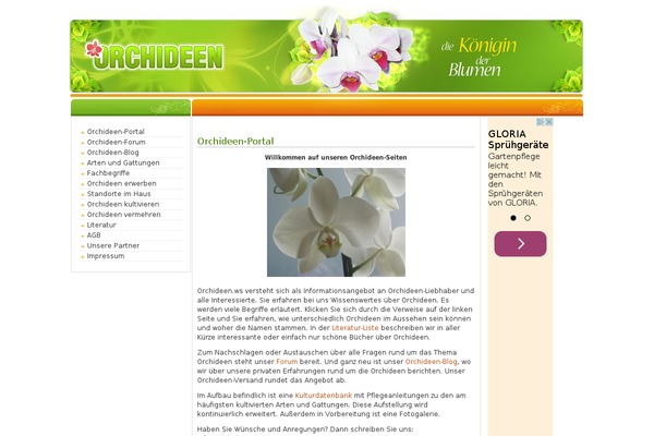 orchideen.ws site used Orchideen