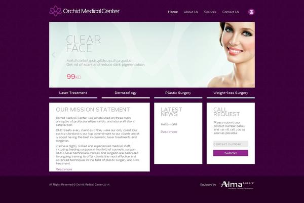 Orchid theme site design template sample