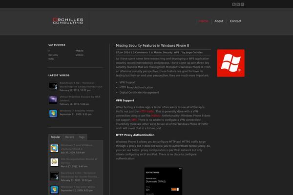 orchilles.com site used Dct_web