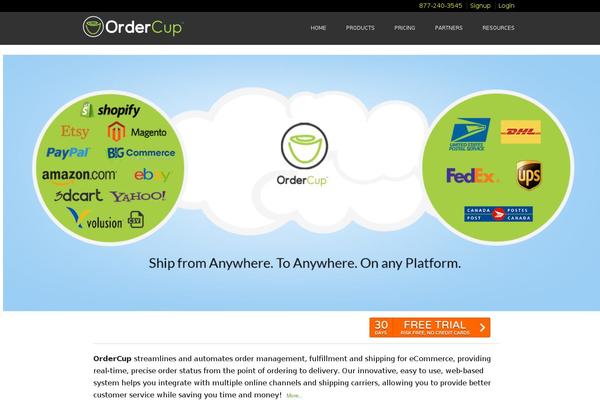 ordercup.com site used Ordercup