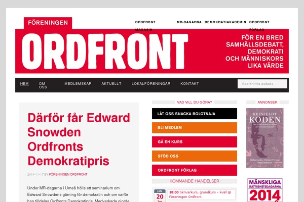 ordfront.se site used Orf-theme