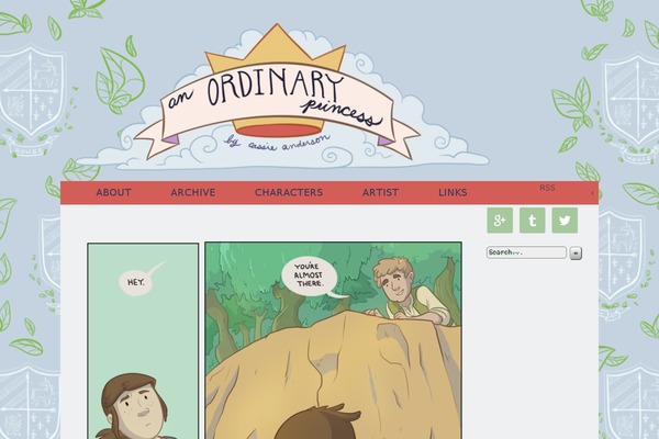 ordinary-princess.com site used ComicPress